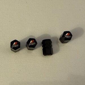 Toyota TRD Valve Stem Caps in Black Set of 4 NWT